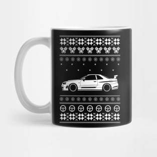 Skyline R34 Xmas Mug